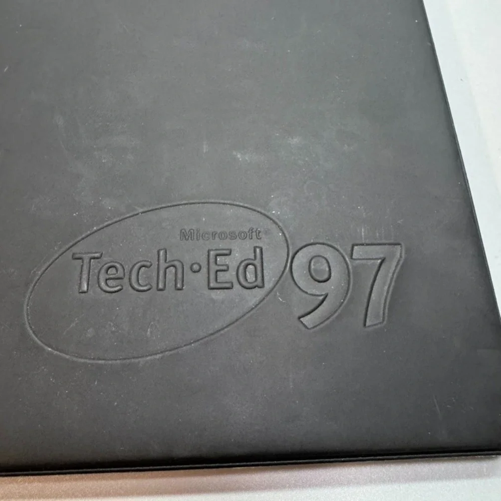 Microsoft Tech Ed 97 Black‎ with notepad - Vintage
